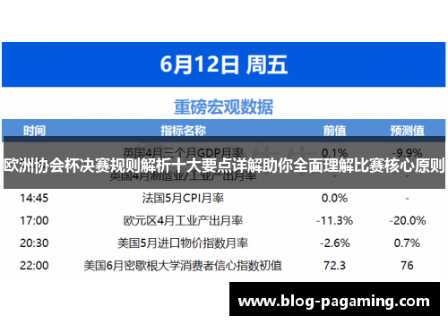 欧洲协会杯决赛规则解析十大要点详解助你全面理解比赛核心原则 欧洲协会杯决赛规则解析十大要点详解助你全面理解比赛核心原则